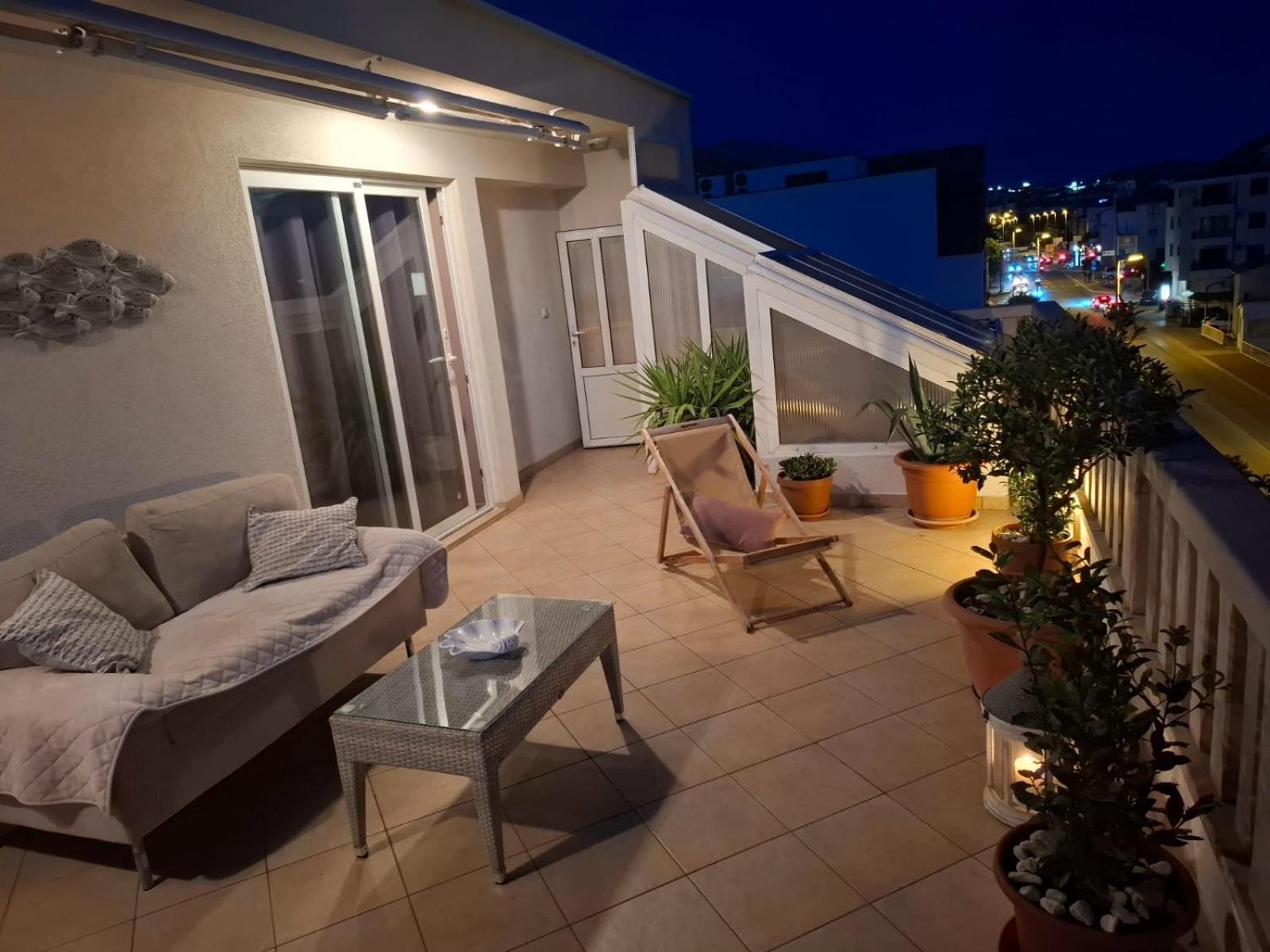 Apartmán Happy Basset Terrace Makarská Exteriér fotografie