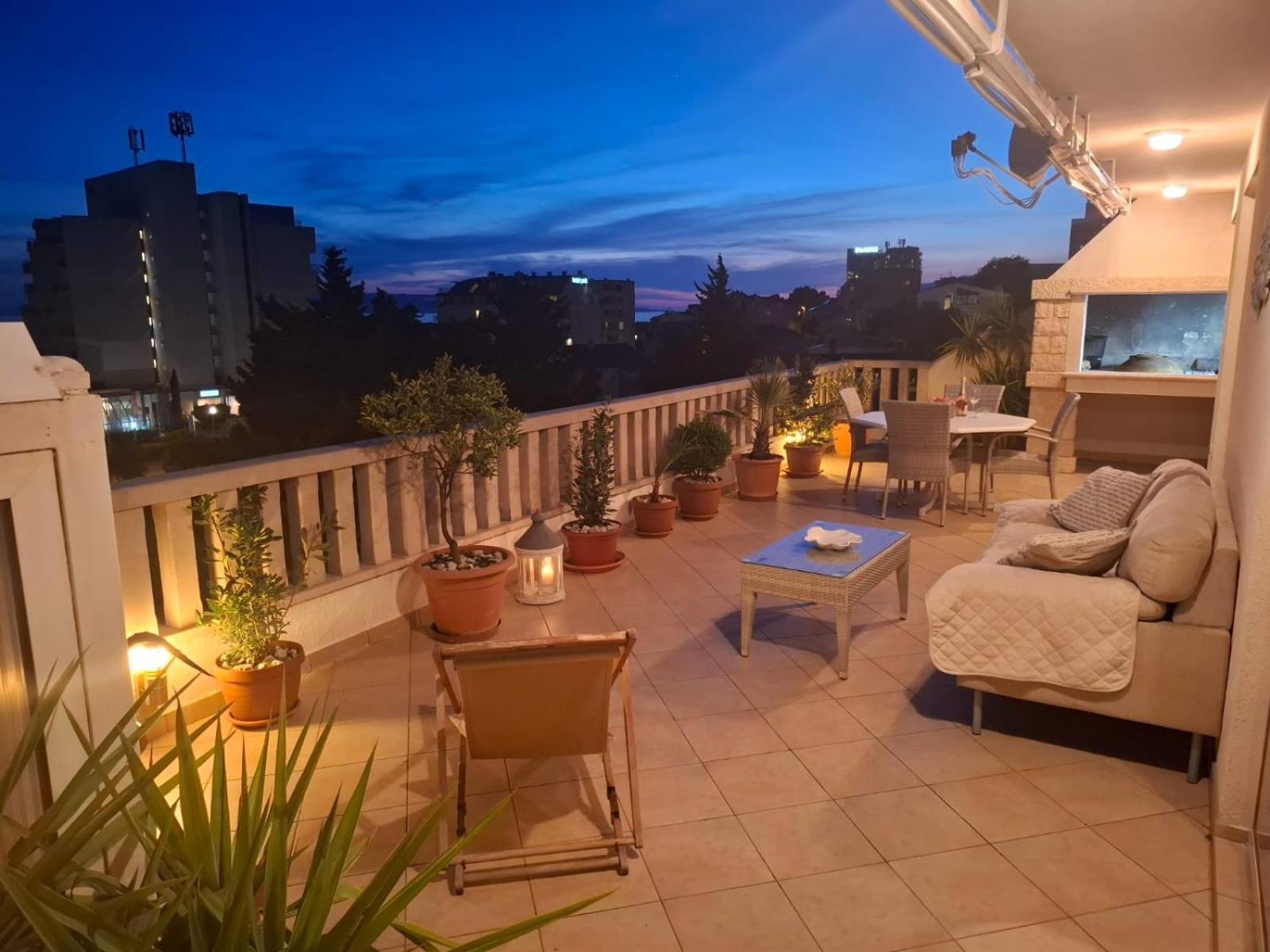 Apartmán Happy Basset Terrace Makarská Exteriér fotografie