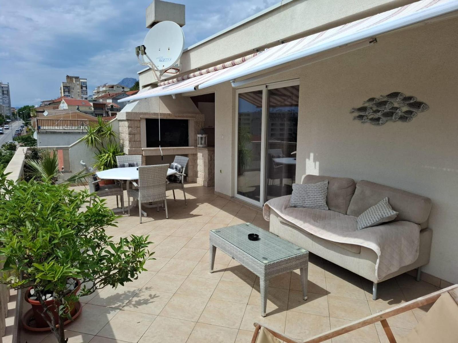 Apartmán Happy Basset Terrace Makarská Exteriér fotografie